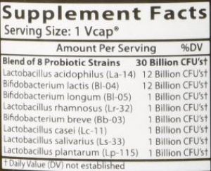 Healthy Origins Probiotic 30 Billion Ingredients Indian Bodybuilding Products